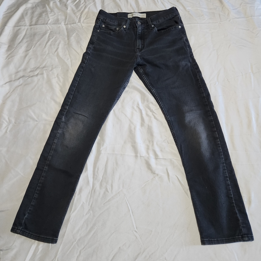 Levi Strauss S47 Regular Taper Jeans W28×L30 Black